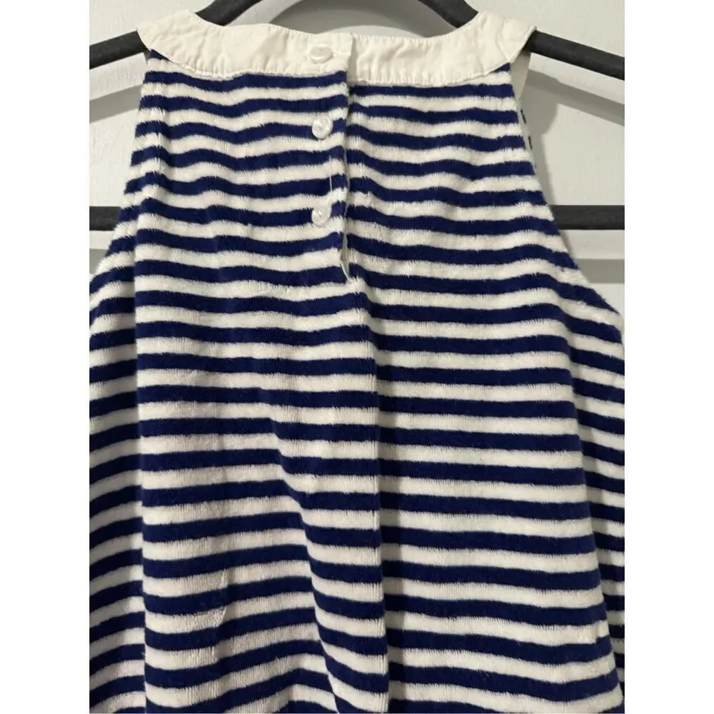 Janie and Jack navy and white striped dress 5